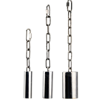SUPER BIRD CREATIONS SUPERBIRD CREATIONS  STAINLESS STEEL TUBE BELL – MEDIUM  9.5 x 1.5 x 1.5"