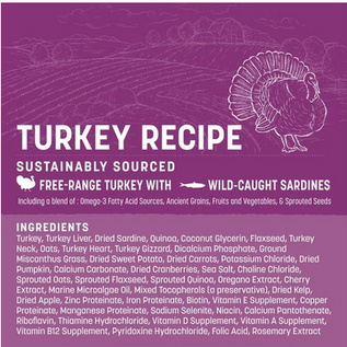 EARTH ANIMAL Earth Animal Wisdom Air-Dried Turkey Recipe Premium Natural Dog Food, 2-lb bag