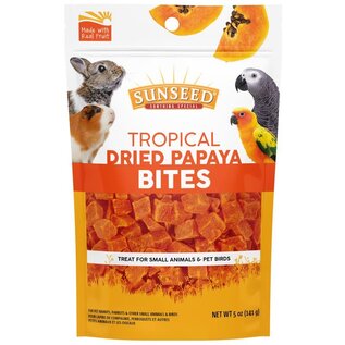 SUNSEED SUNSEED TROPICAL DRIED PAPAYA BITES 5OZ