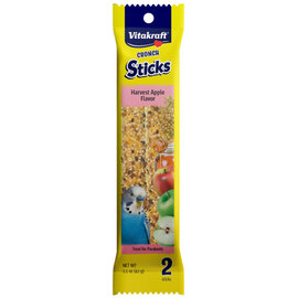 SUNSEED Vitakraft Crunch Sticks Harvest Apple Flavor Parakeet Treat 2 PK. 1.5 oz.