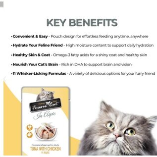 FUSSIE CAT Fussie Cat Premium Tuna with Chicken in Aspic Wet Cat Food, 2.47-oz pouch (Each)