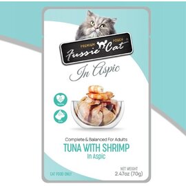 FUSSIE CAT Fussie Cat Premium Tuna with Shrimp in Aspic Wet Cat Food, 2.47-oz pouch (Each)