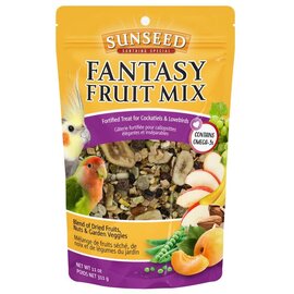 Sunseed Fantasy Fruit Mix Fortified Treat for Cockatiels and Lovebirds 11 oz.