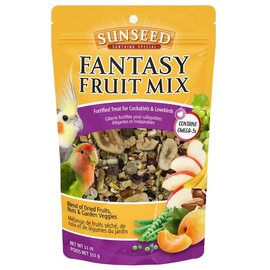 SUNSEED Sunseed Fantasy Fruit Mix Fortified Treat for Cockatiels and Lovebirds 11 oz.