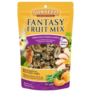 SUNSEED Sunseed Fantasy Fruit Mix Fortified Treat for Cockatiels and Lovebirds 11 oz.
