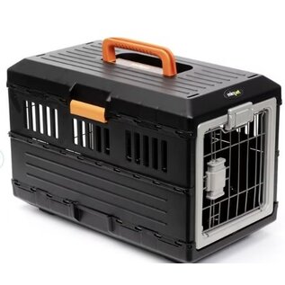MIRAPET Mirapet USA Airline Travel Carrier Dog & Cat Crate, Small Black