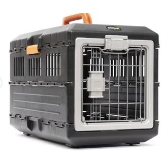 MIRAPET Mirapet USA Airline Travel Carrier Dog & Cat Crate, Medium Black