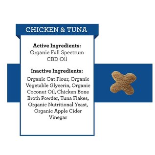 SUZIES'S CBD SUZIE'S CBD .5mg BITES CHICKEN & TUNA  FOR CATS 100 COUNT