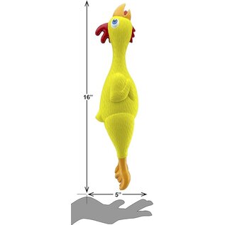 NATURFLEX CHICKEN LATEX DOG TOY 16"