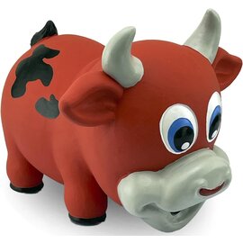 NATURFLEX BULL LATEX DOG TOY LARGE 7.5"