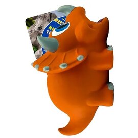 NATURFLEX TRICERATOP LATEX DOG TOY LARGE 8"