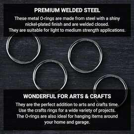 TARA LIMITED 4"Large Nickel Plated Ring Welded