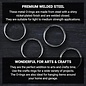 TARA LIMITED 4"Large Nickel Plated Ring Welded