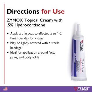 Zymox Topical Cream 0.5% Hydrocortisone Tube 1 oz