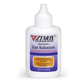ZYMOX Enzymatic Ear Solution with 0.5% Hydrocortisone, Authentic Product 1.25 oz USA Made