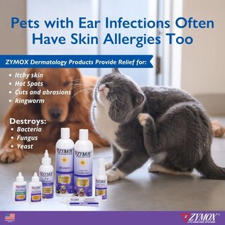 ZYMOX Enzymatic Ear Solution with 0.5% Hydrocortisone, Authentic Product 1.25 oz USA Made