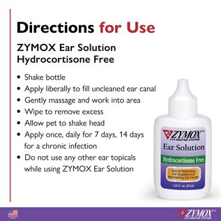 Zymox Ear Solution without Hydrocortisone 1.25oz