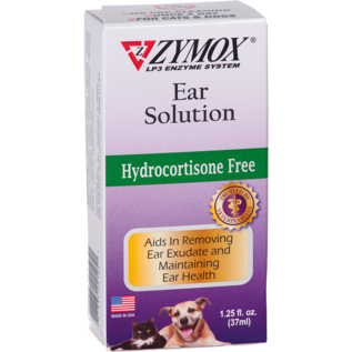 Zymox Ear Solution without Hydrocortisone 1.25oz