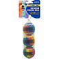 Petsport USA Rainbow Squeak Ball Dog Toy 1.8" 3pk