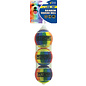 Petsport USA Rainbow Squeak Ball Dog Toy 2.5" 3pk