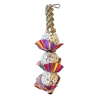 JUNGLE JUNCTION WWW 00005 TRIPLE SOLA BALL DANGLER 13.3" x 3"