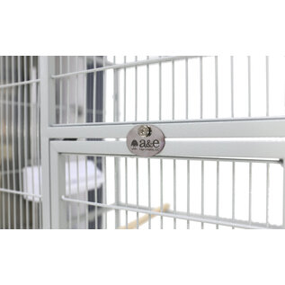 A&E CAGE COMPANY A&E Flight Cage w Stand Platinum 31x20in
