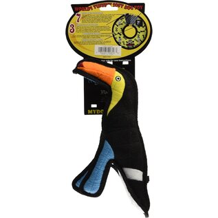 TUFFY Junior Toucan - Squeakers Interactive Play (Tug, Toss & Fetch).