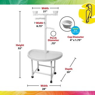 CAITEC ELEVATED PLAY TOWER - SMALL - D BASE GRAY - D Base 53" x 28"x 19