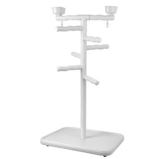 CAITEC Featherland Paradise Acrobird Plastic Foraging Tree Bird Stand, Gray, Large 56" X 32" X 23"