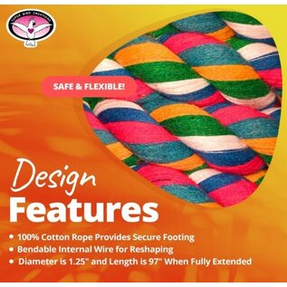 SUPER BIRD CREATIONS BUNGEE with Bell EXTRA LARGE 1 3/4" X 97"