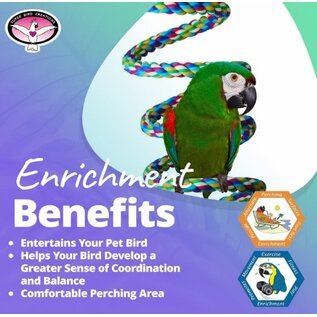 SUPER BIRD CREATIONS BUNGEE with Bell EXTRA LARGE 1 3/4" X 97"