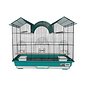 A&E CAGE COMPANY A & E  Happy Beaks 2-Tone Triple Top Bird Cage Blue/Green  26  X 14 X 23