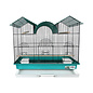 A&E CAGE COMPANY A & E  Happy Beaks 2-Tone Triple Top Bird Cage Blue/Green  26  X 14 X 23