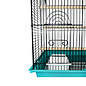 A&E CAGE COMPANY A & E  Happy Beaks 2-Tone Triple Top Bird Cage Blue/Green  26  X 14 X 23