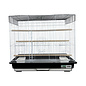 A&E CAGE COMPANY A & E Cages Happy Beaks 2-Tone Flat Top Bird Cage Black & White, 26In X 14In X 23 in