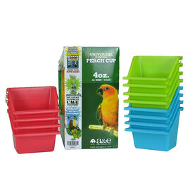 A&E CAGE COMPANY A & E Cages Universal Food and Water Cup ea 4 oz Assorted Colors