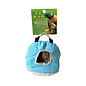 A&E CAGE COMPANY A & E Cages Happy Beaks Small Snuggle Sack Bird Hut Assorted Colors