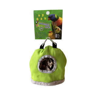 A&E CAGE COMPANY A & E Cages Happy Beaks Small Snuggle Sack Bird Hut Assorted Colors