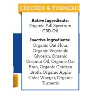 SUZIES'S CBD SUZIE'S CBD 2 mg. SOFT CHEWS CHICKEN & TUMERIC FLAVOR 10 PACK DOGS TRIAL SIZE 2OZ.