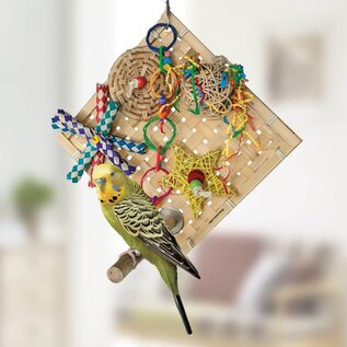 Smart.Play Birdie Play Perch, Enrichment Parrot Toy for Small Birds