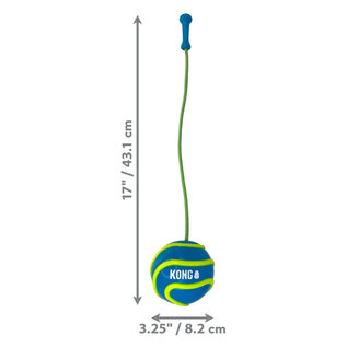 KONG KONG Bunji High-Viz Ball Dog Toy Assorted Large