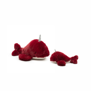 HUGGLE HOUNDS Noel Narwhal Knottie® Plush Dog Toy