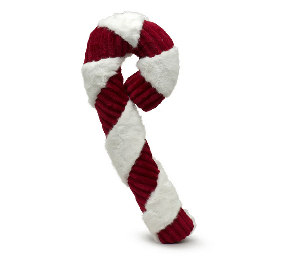 HuggleHounds Candy Cane Plush Dog Toy HuggleHounds Candy Cane Plush Dog Toy