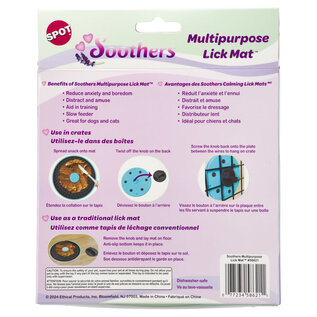 ETHICAL PRODUCTS Spot Soothers Multipurpose Dog/Cat Lick Mat 6 in