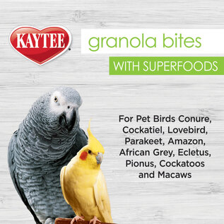 KAYTEE GRANOLA BITES WITH SUPERFOODS W/ SPINACH & KALE 4.5 OZ. BAG