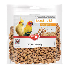 KAYTEE BONDING BITS PEANUT BUTTER FLAVORED TRAINING TREATS, 3-oz bag