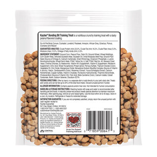 KAYTEE BONDING BITS PEANUT BUTTER FLAVORED TRAINING TREATS, 3-oz bag