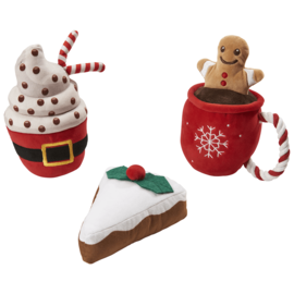 Ethical Pet Holiday Slippers Dog Toy Assorted Ethical Pet Holiday Slippers Dog Toy Assorted
