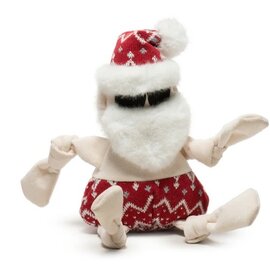 HUGGLE HOUNDS HUGGLEHOUNDS DOG HOLIDAY BEACH BUM SANTA KNOTTIE LARGE 17"