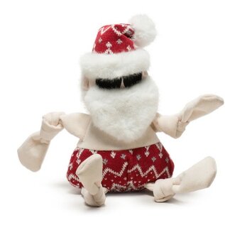 HUGGLE HOUNDS HUGGLEHOUNDS DOG HOLIDAY BEACH BUM SANTA KNOTTIE LARGE 17"